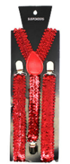 Suspender (Sequin) (Red)