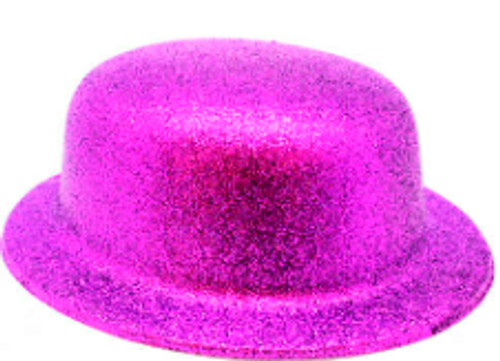 Glitter Bowler Hat (Purple)