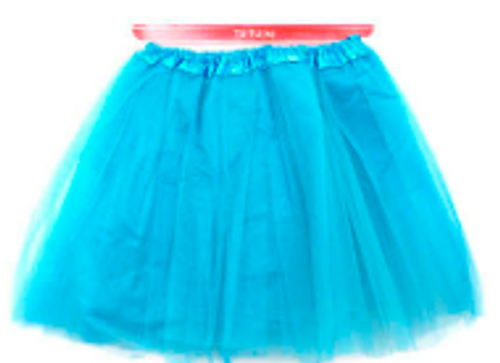 Tulle Ballerina Tutu (M) (Light Blue)