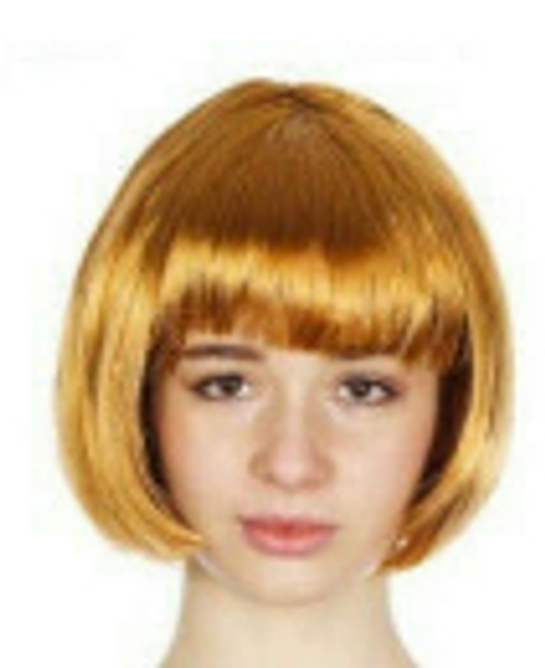 Lady Bob Wig with Fringe Light Brown