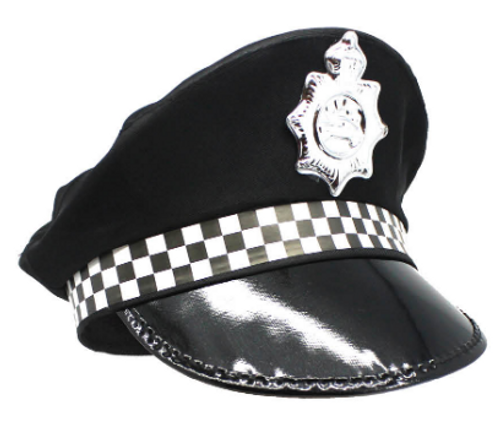 Police Officer Hat (Black)
