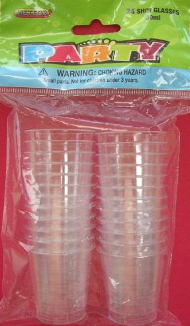 24 SHOT GLASSES -30ml CLEAR