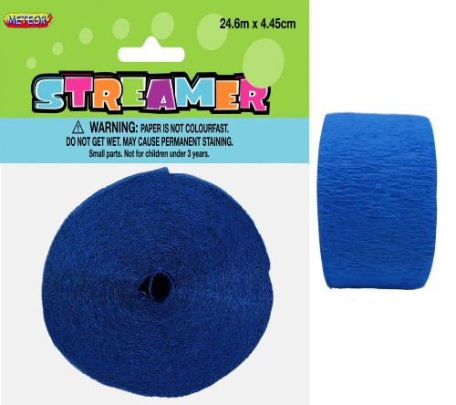 CREPE STREAMER - ROYAL BLUE