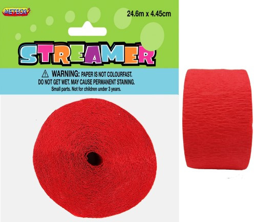 CREPE STREAMER - RUBY RED
