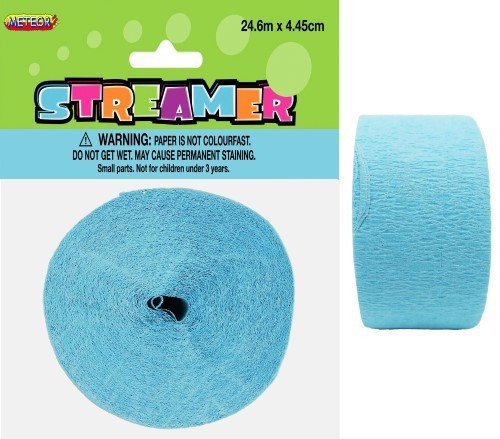 CREPE STREAMER - POWDER BLUE