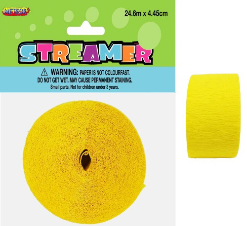 CREPE STREAMER - SOFT YELLOW