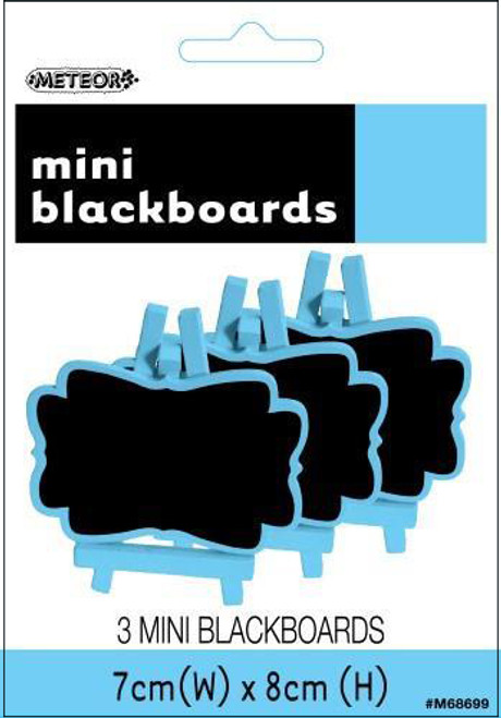 3 MINI BLACKBOARDS-POWDER BLUE