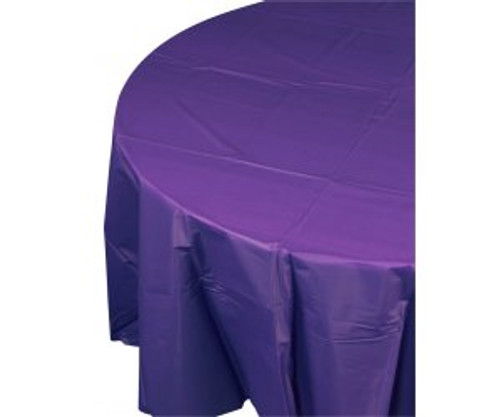 FS Rnd Tablecover 2.1m Purple 1pk