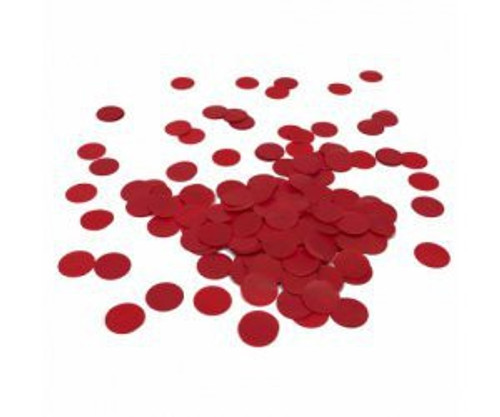 FS Round Paper Confetti   Apple Red 15g