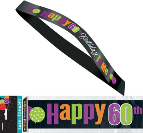 B/DAY CHEER SATIN SASH - 60