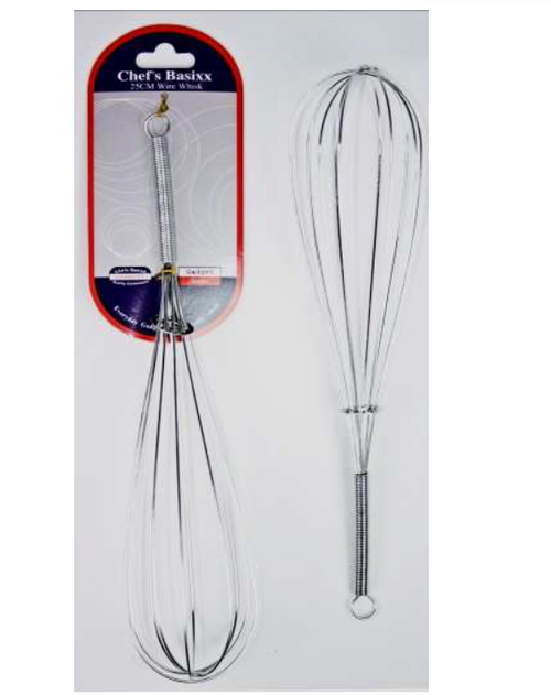 25cm Chrome Wire Whisk