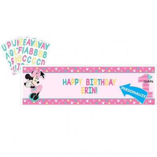 Minnie 1st Birthday Banner Fun To Be One