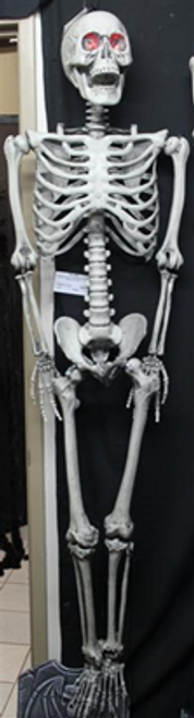 HANGING SKELETON W/LIGHT UP EYES 1650X420X170CM INCLUDES BATTERIES HANGING SKELETON W/LIGHT UP EYES 1650X420X170CM INCLUDES BATTERIES