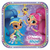 Shimmer & Shine Luncheon Plates Square