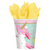 Magical Unicorn Cups Paper 266ml 8PK