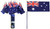 22 x11cm Individual Australia Flags