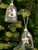 SKU109 2A GLASS BELL TREE ORNAMENT 12CM 1PC