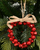 SKU438 RED BELL MINI WREATH HANGER 11CM