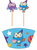GIGGLE AND HOOT CUPCAKE CASES AND PICKS 24pk