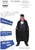 HALLOWEEN COSTUME VAMPIRE CAPE 110CM