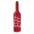 Led He Sees You When Your... Glitter Stars  Bottle Red/White 30Cm