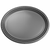 FS Oval Large Plate 12" Metallic Silver 20pk