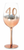 40 ROSE GOLD STEM WINE GLASS OMBRE