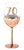 70 ROSE GOLD STEM WINE GLASS OMBRE