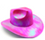 Metallic Cowboy Hat (Hot Pink)