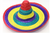 Mexican Hat (L) (Multi colour stripe (pink rim)