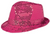 Fedora Sequin Hat - Pink