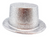 Glitter Top Hat (Silver)