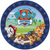 Paw Patrol Adv 9in/23cm Rnd Pl