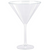 Jumbo Martini Glass Clr Plas