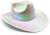 Metallic Cowboy Hat (White)