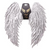 *60x45CM METALLIC SILVER ANGEL WINGS