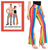 Adult Rainbow Stripe Flare Pants (S/M)