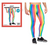 Adult Rainbow Stripe Leggings (L/XL)