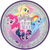 MLP Friendship Adv 9in/23cm Rnd Prism Plates