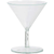 Mini Cater Martini Glasses Clr Plas 2.5oz/ 74ml