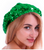 Sequin Beret Hat (Green)
