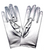 Metallic Glove (Short) (Silver)