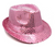 Sequin Trilby Hat (Light Pink)