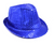 Sequin Trilby Hat (Blue)