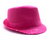 Sequin Trilby Hat (Fluro Pink)