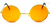 Party Glasses Hippie (S) (Orange)