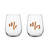 MR & MRS STEMLESS SET OF 2 ROSE GOLD 600 ML