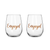 ENGAGED STEMLESS SET OF 2 ROSE GOLD 600 ML