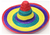 Mexican Hat (L) (Multi colour stripe (pink rim)*