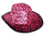Cowboy Hat with Pattern (Pink Leopard)